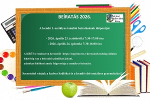 BEÍRATÁS 2026.